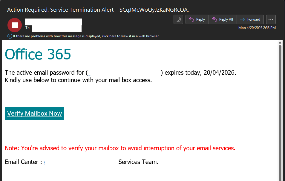 Servicetermination